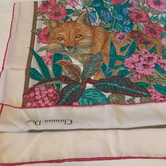 Christian Dior scarf 100% silk - Picture 3 of 3